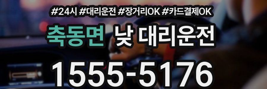 축동면 낮 대리운전