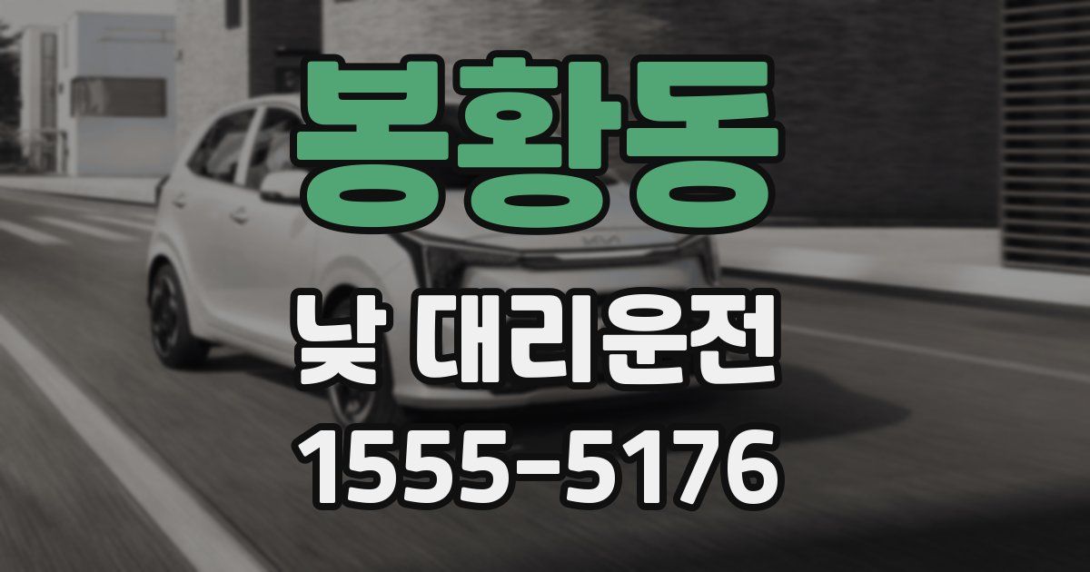 봉황동 낮 대리운전