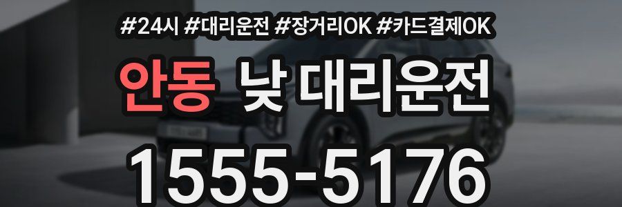 안동 낮 대리운전