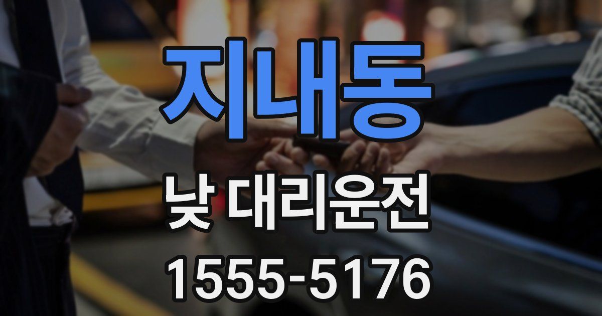 지내동 낮 대리운전