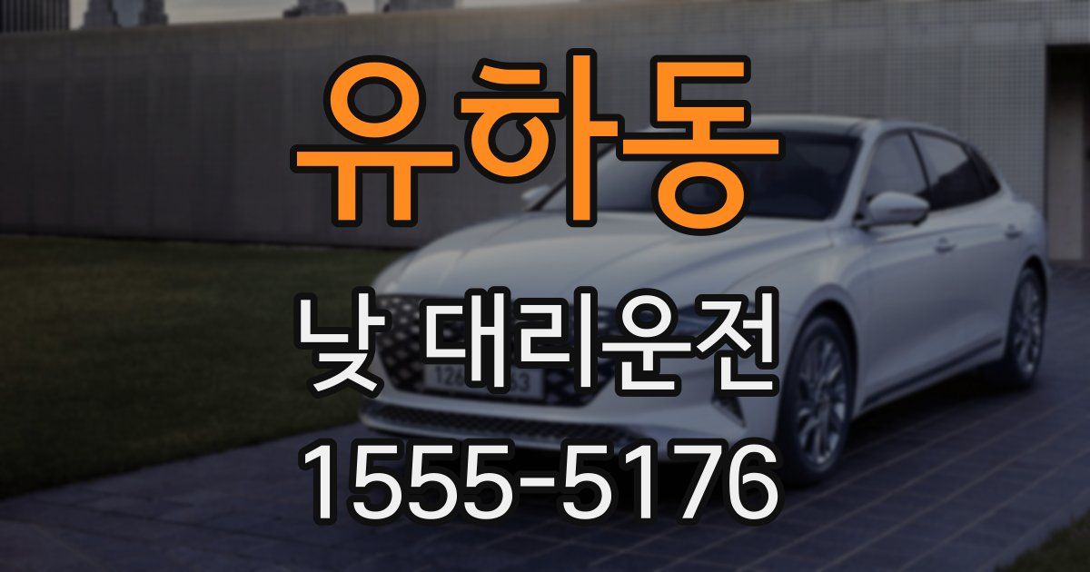 유하동 낮 대리운전