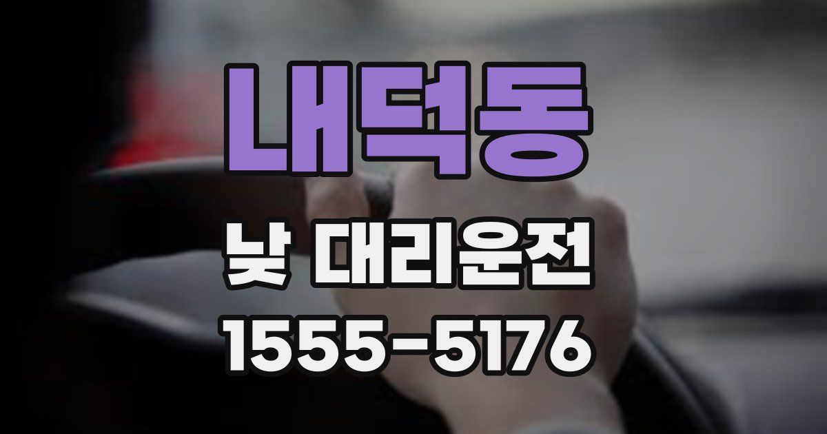 내덕동 낮 대리운전