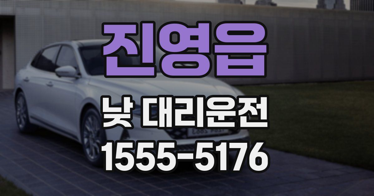 진영읍 낮 대리운전