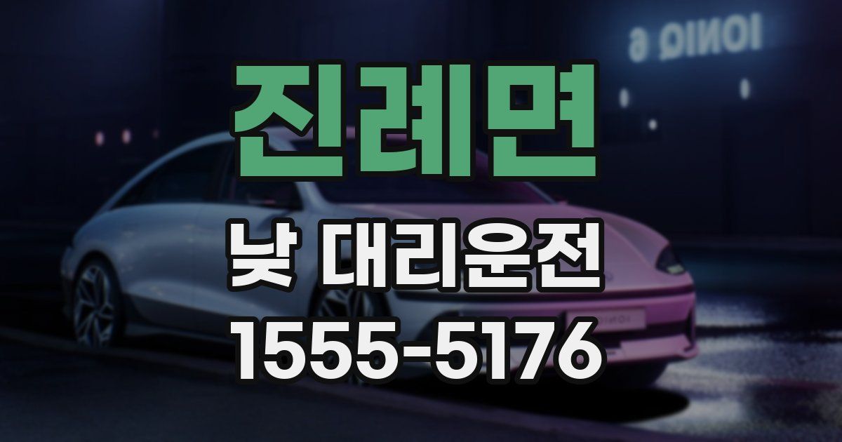 진례면 낮 대리운전