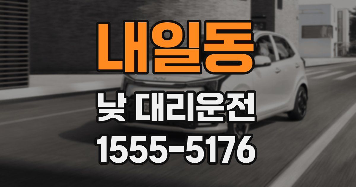 내일동 낮 대리운전