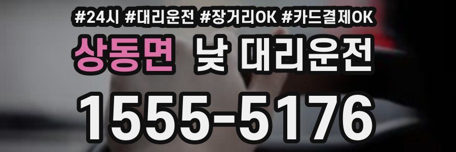 상동면 낮 대리운전