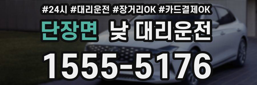 단장면 낮 대리운전