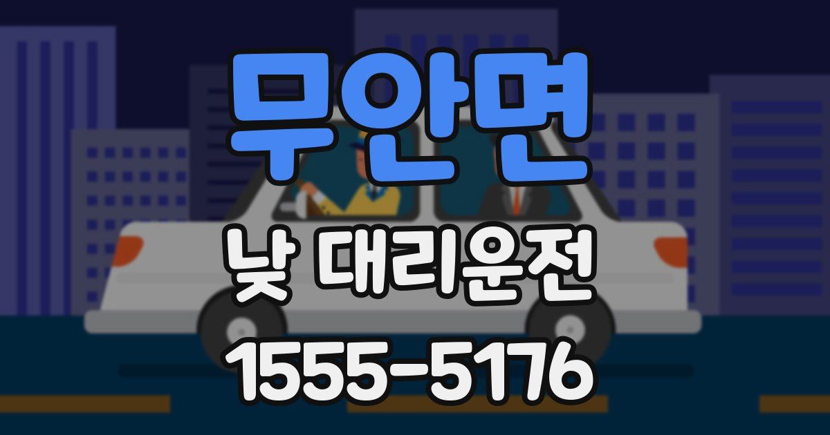 무안면 낮 대리운전