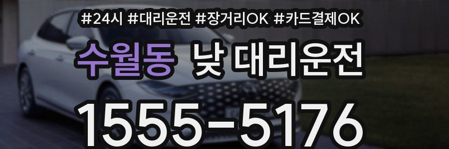 수월동 낮 대리운전