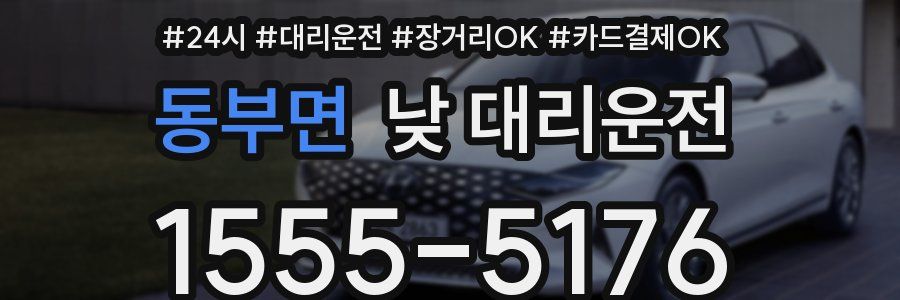 동부면 낮 대리운전