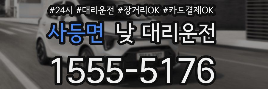사등면 낮 대리운전