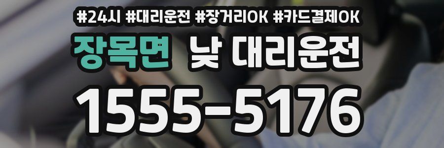 장목면 낮 대리운전
