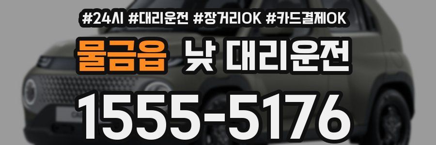 물금읍 낮 대리운전