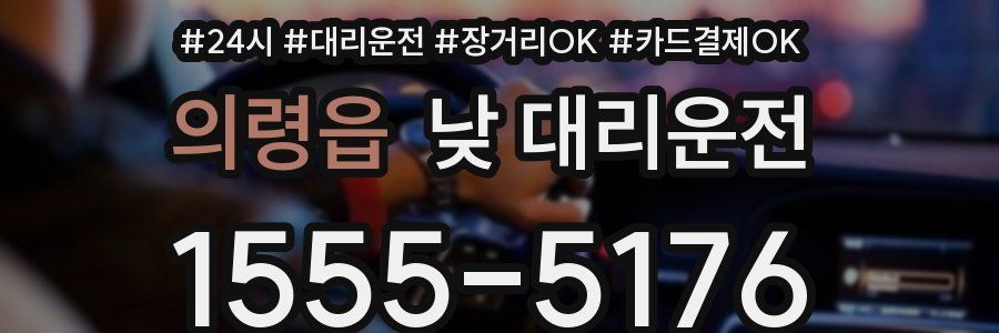 의령읍 낮 대리운전