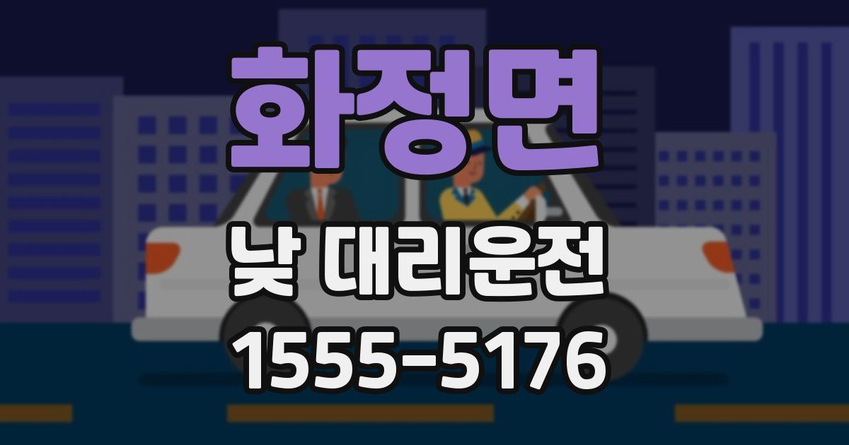 화정면 낮 대리운전