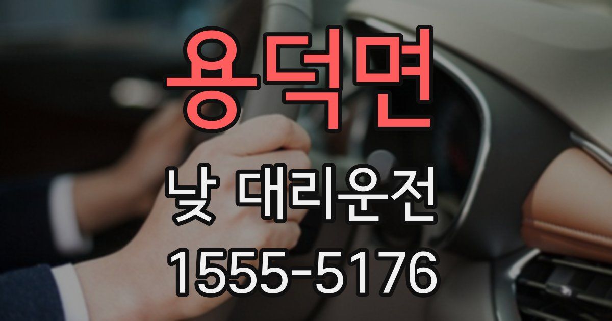 용덕면 낮 대리운전