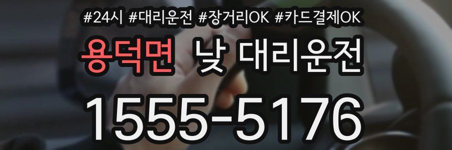 용덕면 낮 대리운전