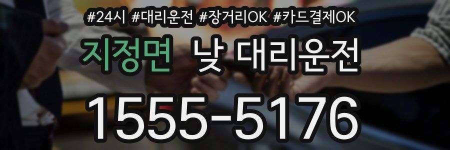 지정면 낮 대리운전