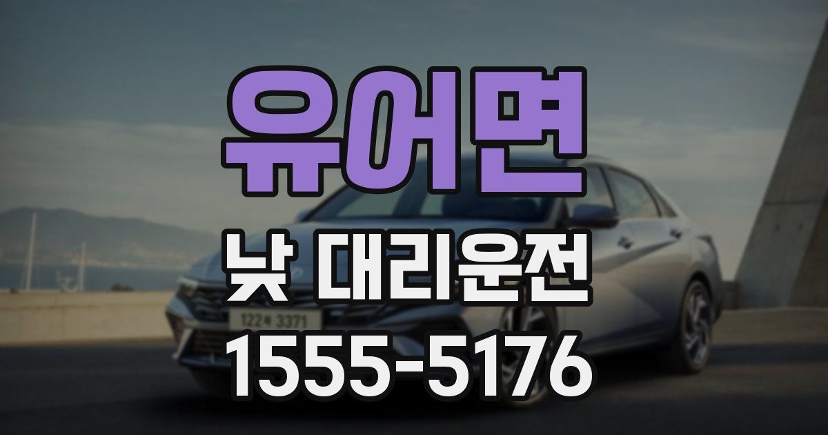 유어면 낮 대리운전
