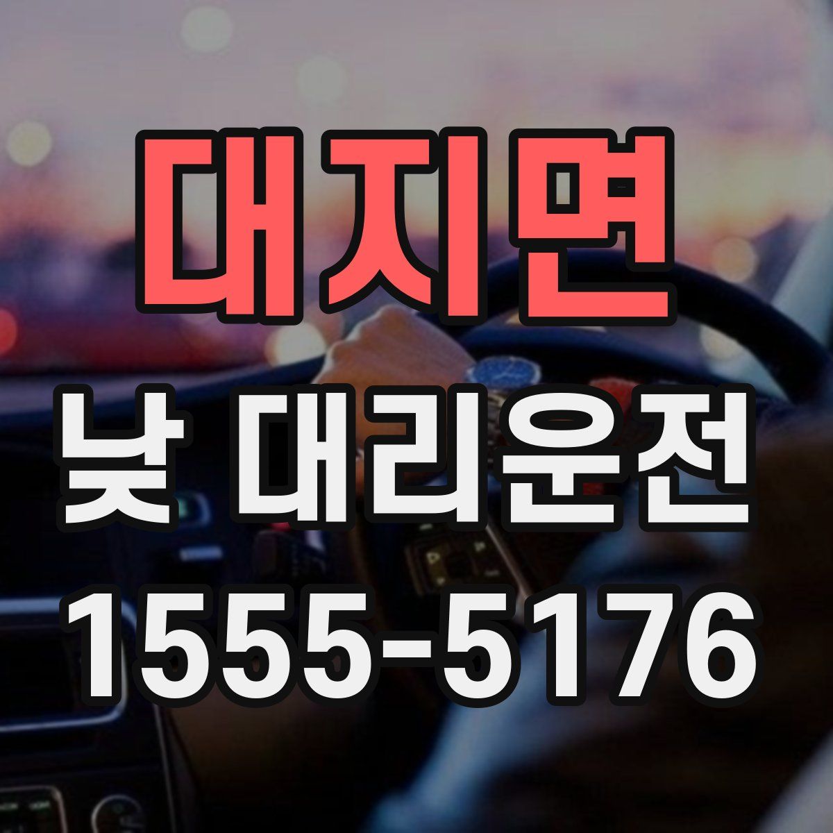 대지면 낮 대리운전