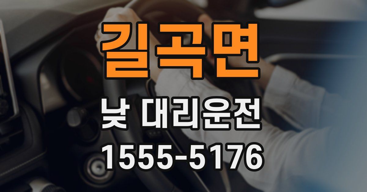길곡면 낮 대리운전