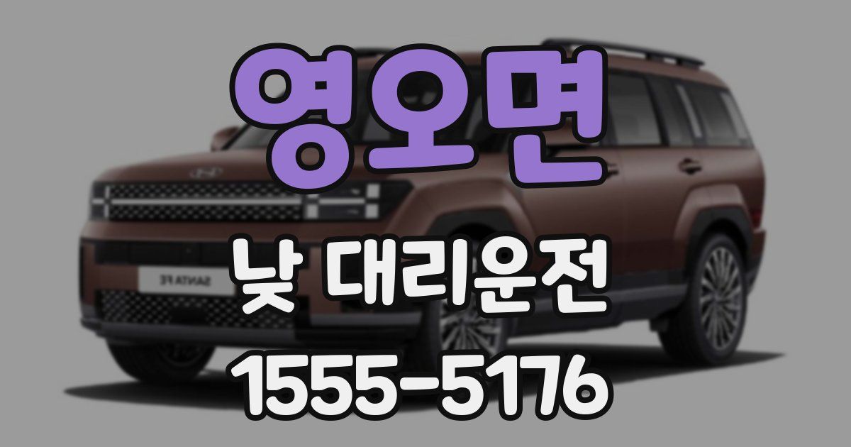 영오면 낮 대리운전