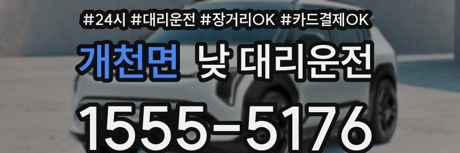 개천면 낮 대리운전