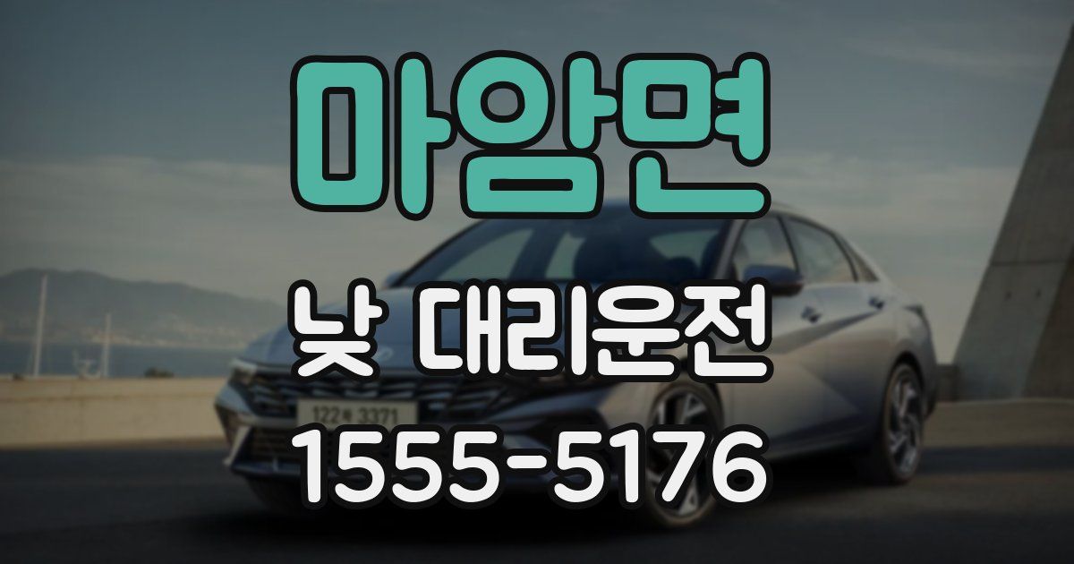 마암면 낮 대리운전