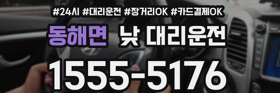 동해면 낮 대리운전