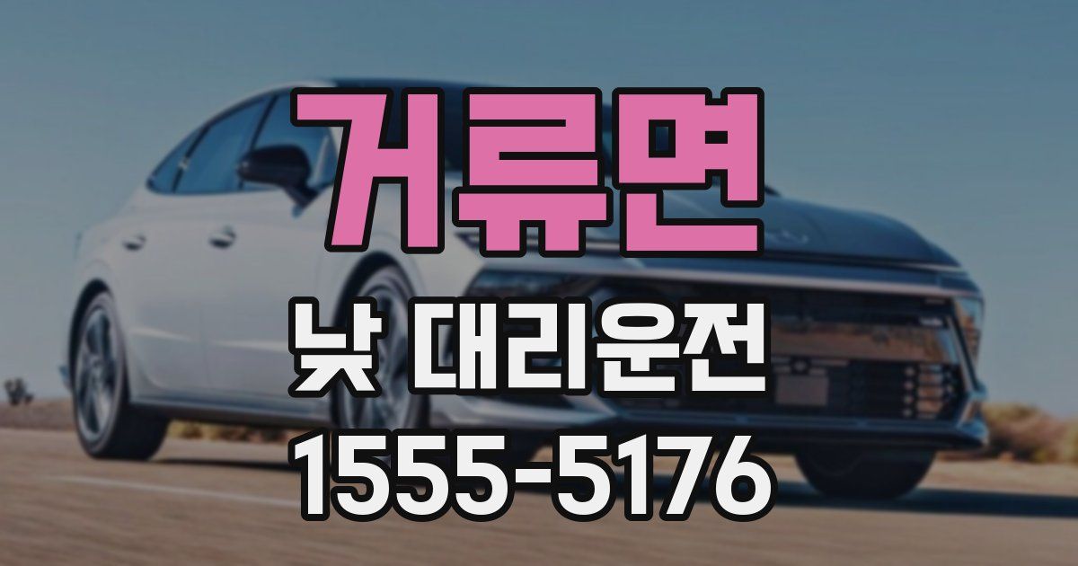 거류면 낮 대리운전