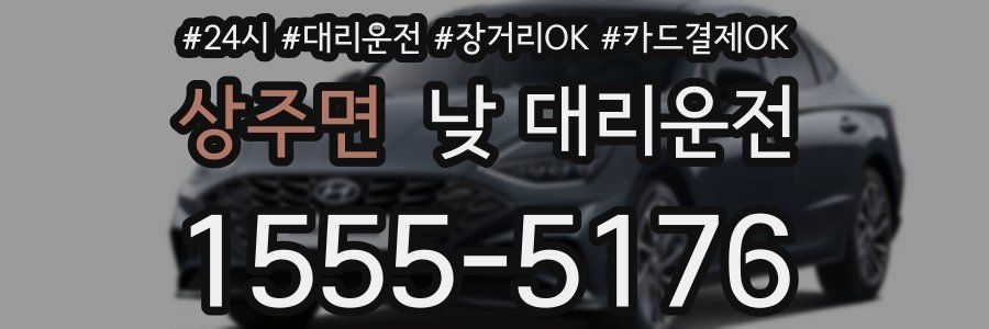 상주면 낮 대리운전