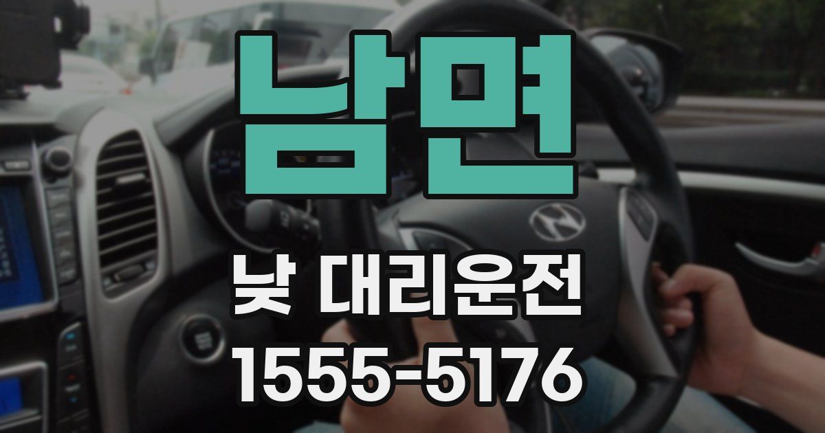 남면 낮 대리운전