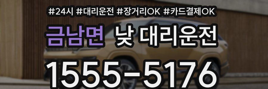 금남면 낮 대리운전