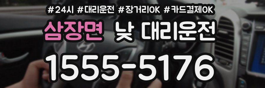 삼장면 낮 대리운전