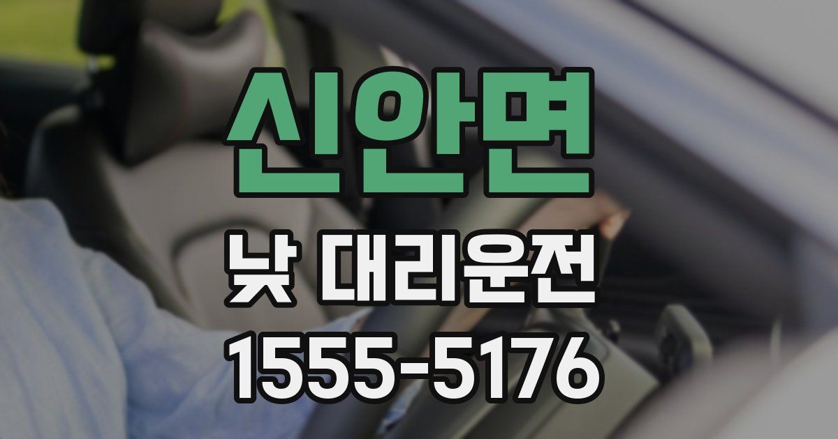 신안면 낮 대리운전