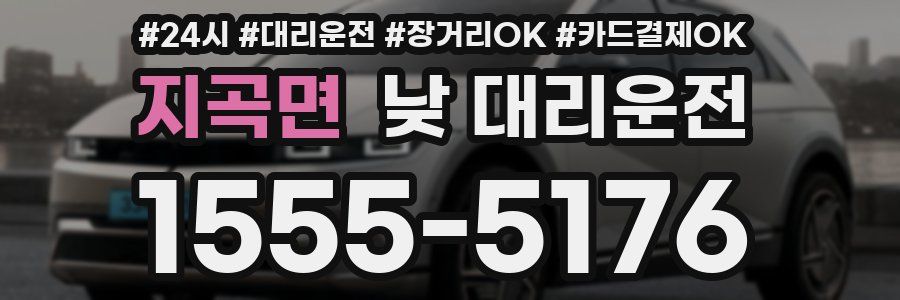 지곡면 낮 대리운전