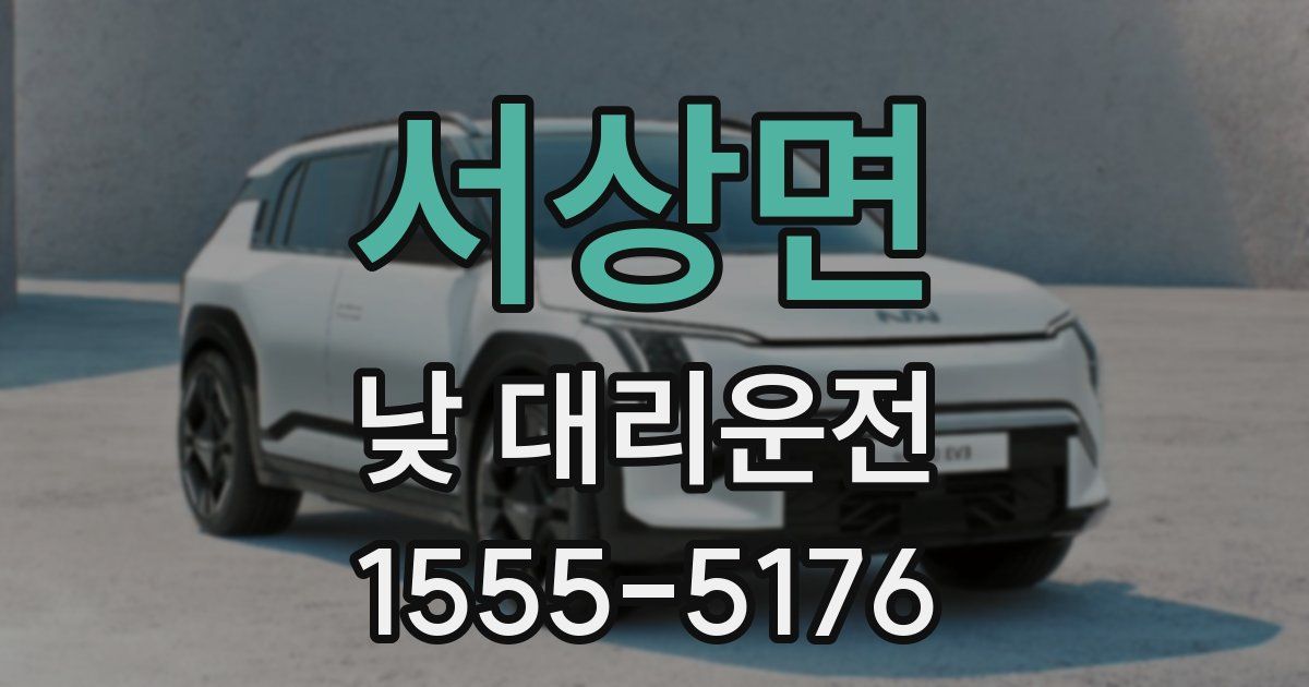 서상면 낮 대리운전