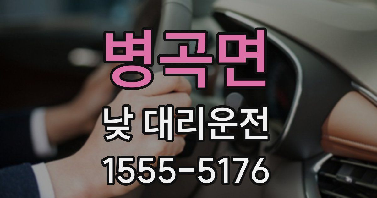 병곡면 낮 대리운전