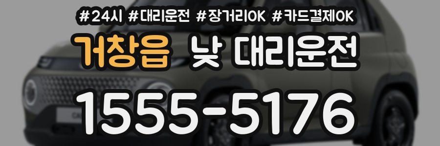 거창읍 낮 대리운전