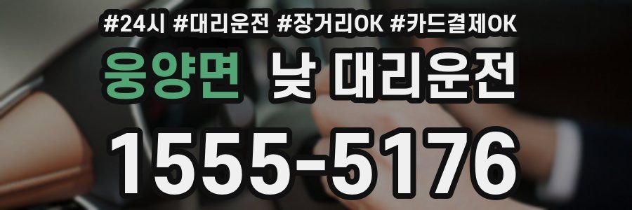웅양면 낮 대리운전