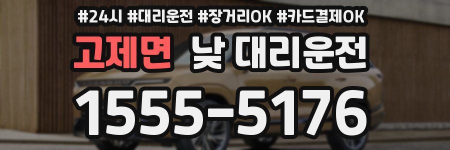 고제면 낮 대리운전