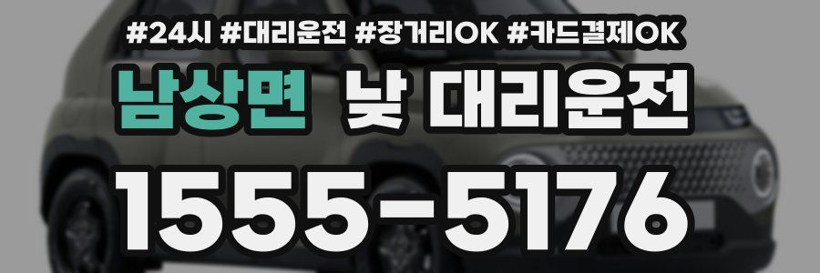 남상면 낮 대리운전