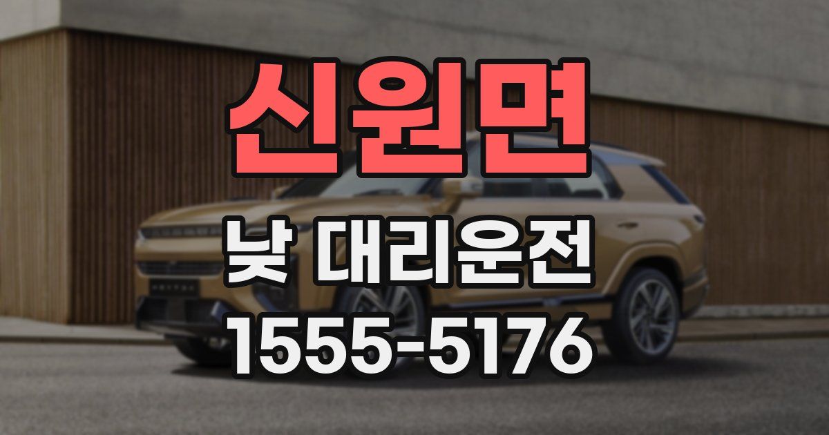 신원면 낮 대리운전