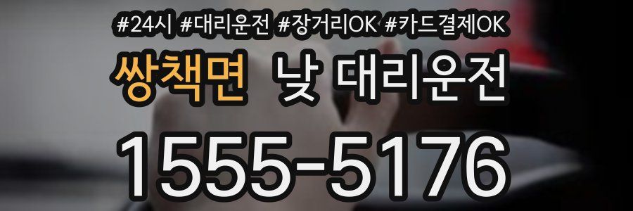쌍책면 낮 대리운전