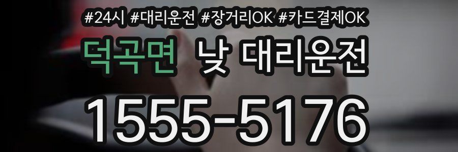 덕곡면 낮 대리운전