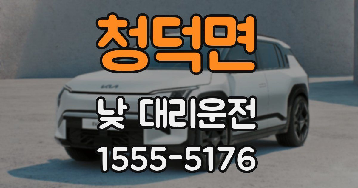청덕면 낮 대리운전