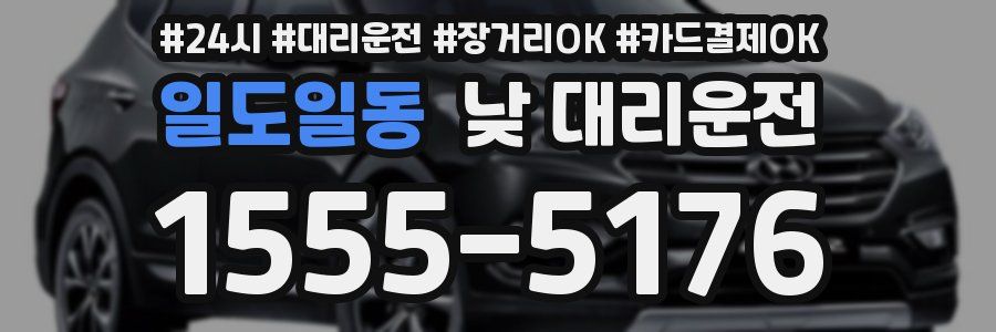 일도일동 낮 대리운전