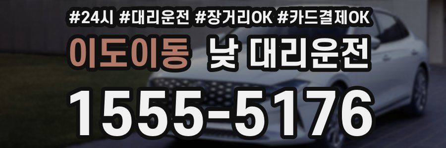 이도이동 낮 대리운전