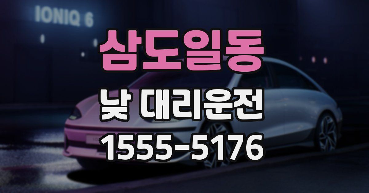 삼도일동 낮 대리운전