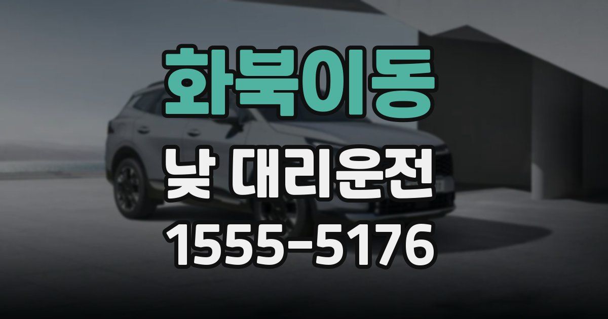 화북이동 낮 대리운전
